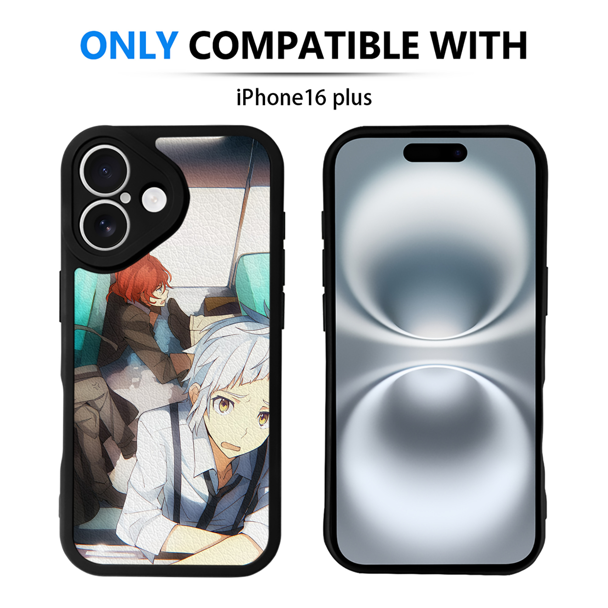 （画像用） 文豪ストレイドッグス Bungo Stray Dogs 【iPhone 16シリーズ対応】シリコンスマホケース（レザー調） 材質：シリコン